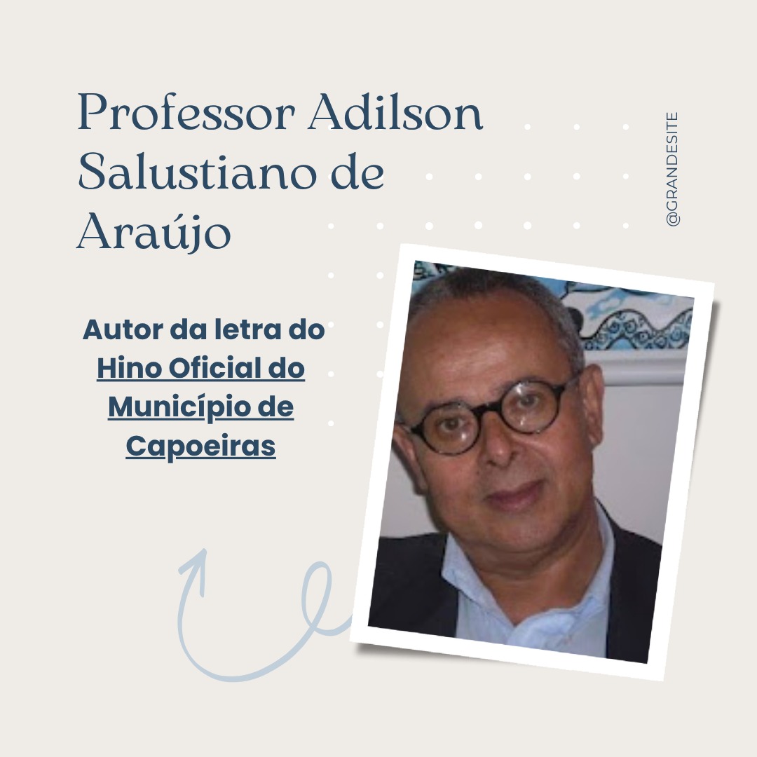 Autor do hino com os alunos